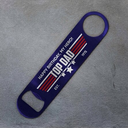 Personalised beer opener with message - Top Dad