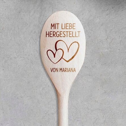 Personalisierter Holzlöffel – Love