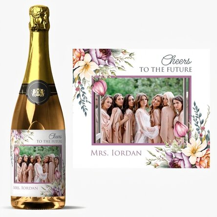 Personalisierter Sekt mit Text und Foto – Cheers