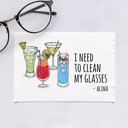 Individuell gestaltetes Reinigungstuch für Bildschirme/Brillen – Glasses