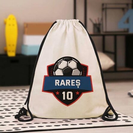 Personalisierter Rucksack mit Aufdruck – Fußball