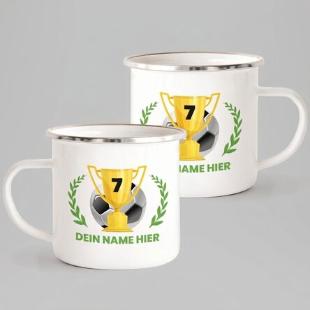 Personalisierter Emaillebecher mit Botschaft – Campion
