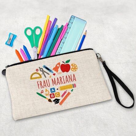Personalisiertes Lehrer-Set mit Text – Heart