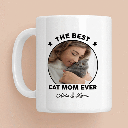 Personalisierte Tasse mit Foto und Botschaft – Best