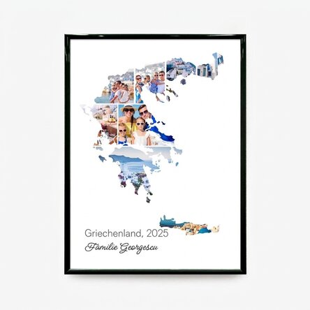 Individuell gestaltetes Bild mit 8 Fotos und Text – Griechenland