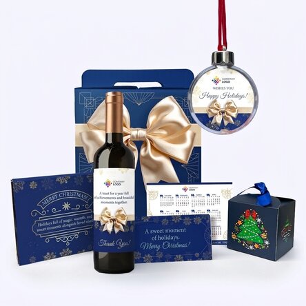 Gift box – ‘Elegance’ with personalised wine and a message