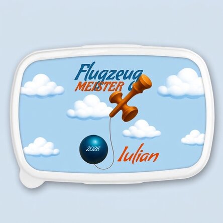 Lunchbox, personalisierte Auflaufform mit Text – Airplane Master