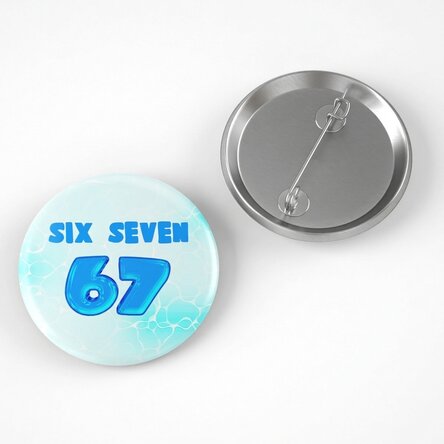 Personalisiertes Namensschild – 67 Six Seven Bubbly