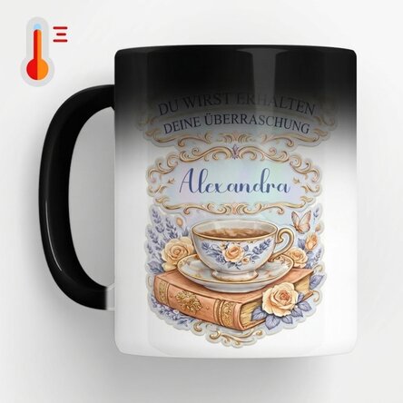 Personalisierte Zaubertasse mit Aufdruck – „I'm the tea you will be having“