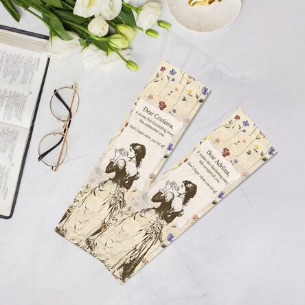 Personalised bookmark with message - Dear reader