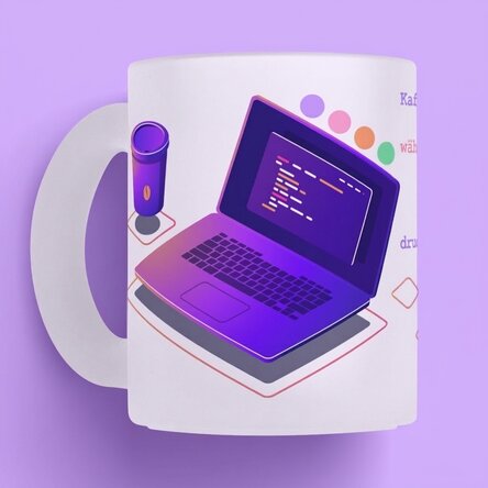 Personalisierte Tasse mit Text – Programmierung