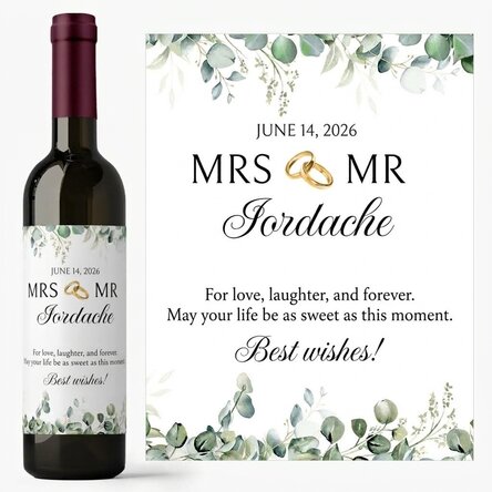 Wein mit persönlicher Botschaft – Mrs & Mr