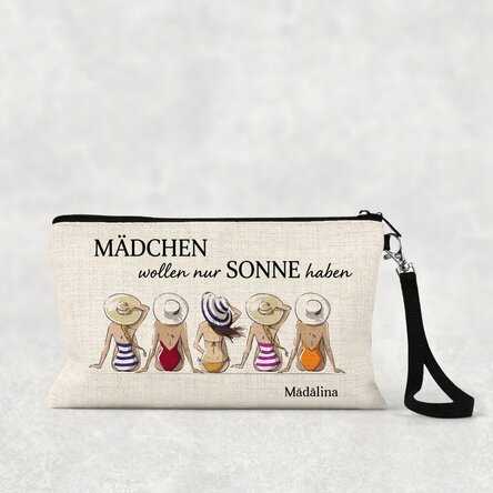 Individuell gestaltetes Make-up-Set mit Schriftzug – Summer Girls
