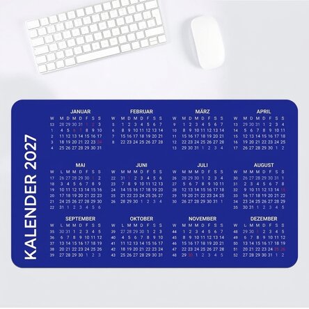 Individuell gestaltetes XXL-Mauspad mit Kalender