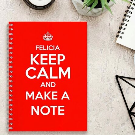 Personalisiertes Notizbuch – „Keep Calm“