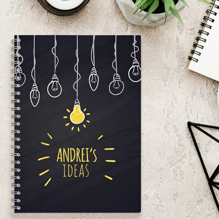 Personalised notebook - Bright Ideas