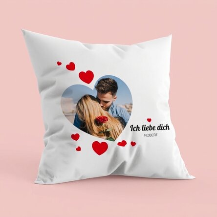 Personalisiertes Kissen mit einem Foto – P.S. I love you