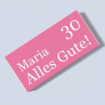 Personalisierte Schokolade – Alles Gute zum Geburtstag