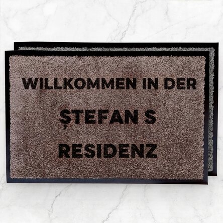 Individuell gestaltete Eingangsmatte für den Innenbereich