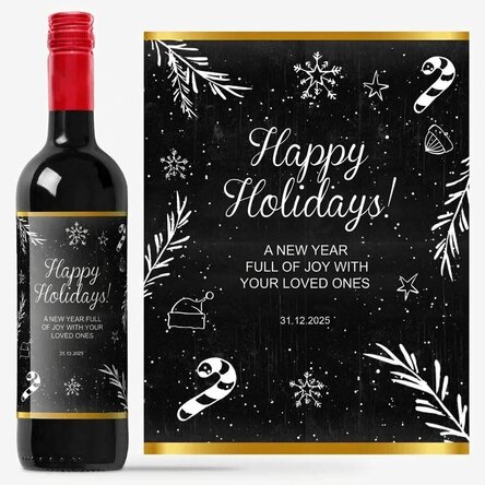 Personalisierter Wein – Christmas Time