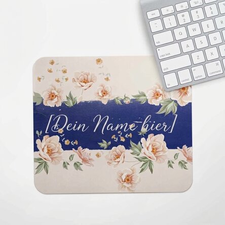 Individuell gestaltetes Mauspad mit Text – Watercolor