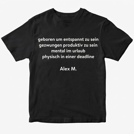 Personalisiertes T-Shirt mit Aufdruck
