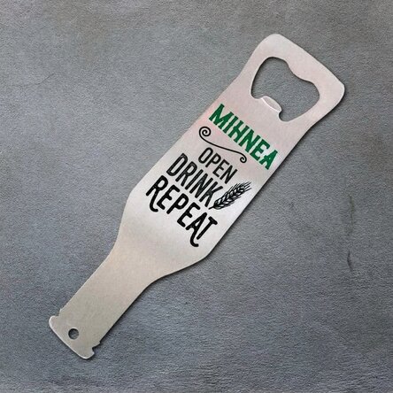 Personalised beer opener - Drink Open Repeat