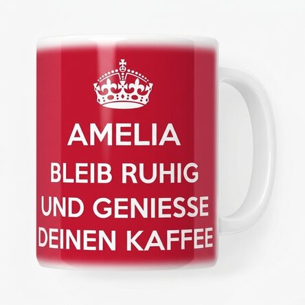 Personalisierte Tasse – KEEP CALM AND RELAX