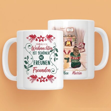 Personalisierte Tasse mit Text – Winter