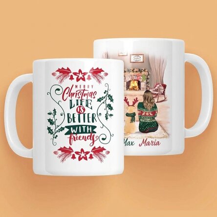 Personalisierte Tasse mit Text – Winter