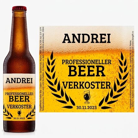 Bier mit individueller Beschriftung – Beer Taster