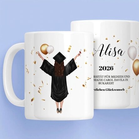 Personalisierte Tasse – Zum Schulabschluss
