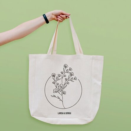 Personalisierte Strandtasche mit Schriftzug – Modell „Mystic“