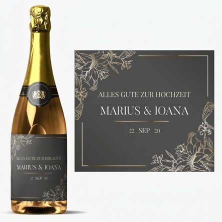 Personalisierter Sekt mit Text – Casa de piatra