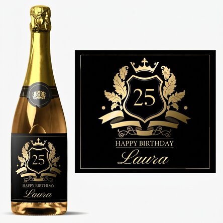Personalisierter Sekt mit Text – Royalty