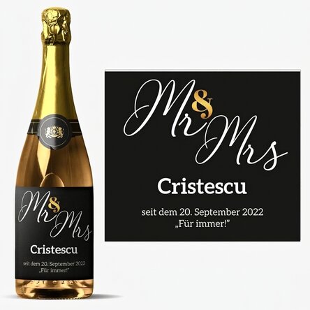 Personalisierter Sekt mit Text – Celebrating life