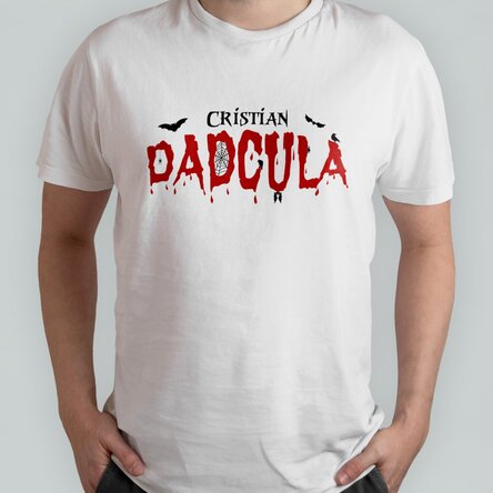 Personalisiertes Baumwoll-T-Shirt mit Aufdruck – Dadcula