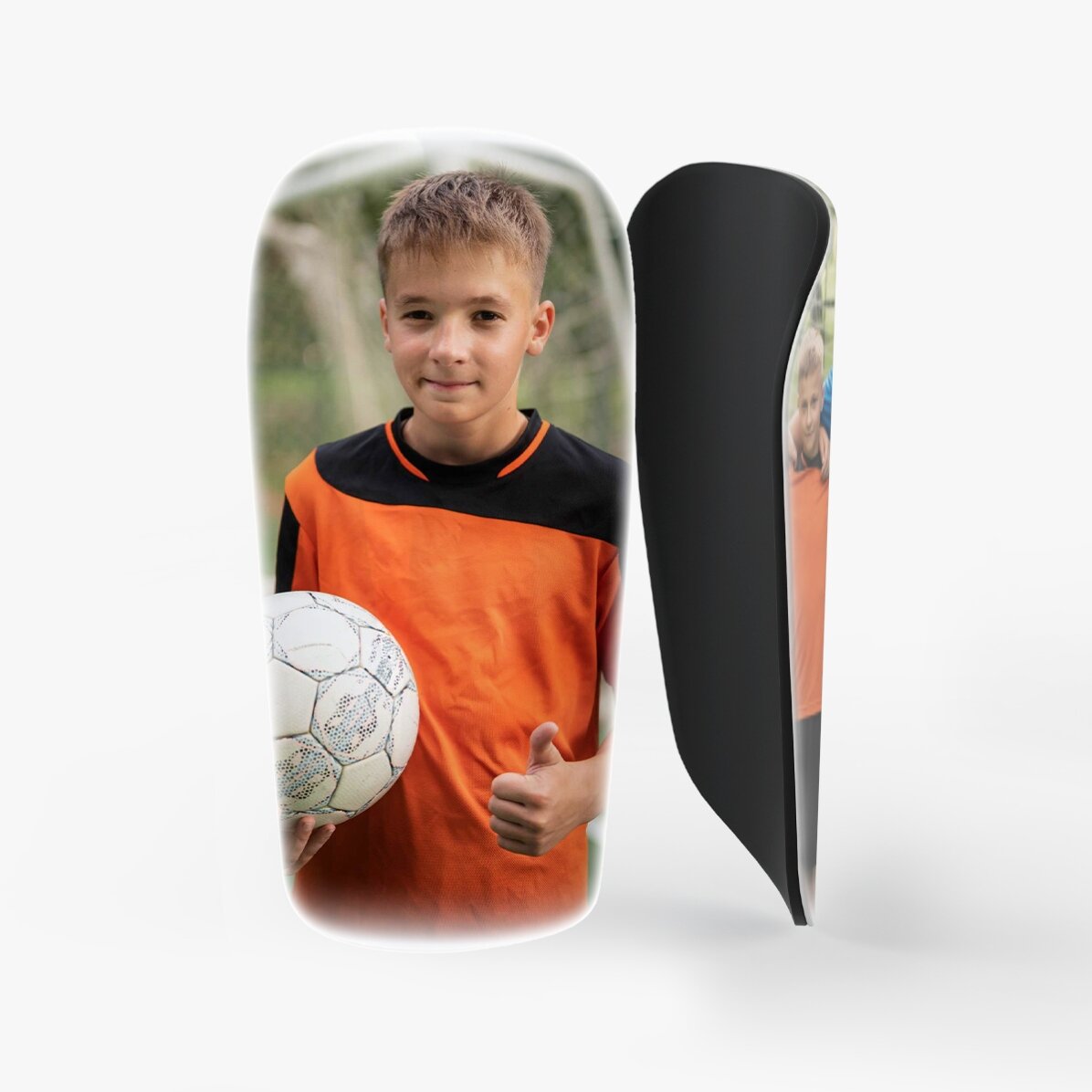 Individuell gestaltete Fußball-Rückennummern mit 2 Fotos
