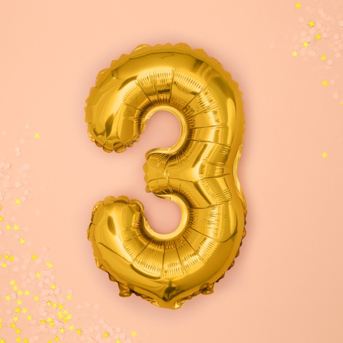Luftballons – Goldene Zahlen, 35 cm