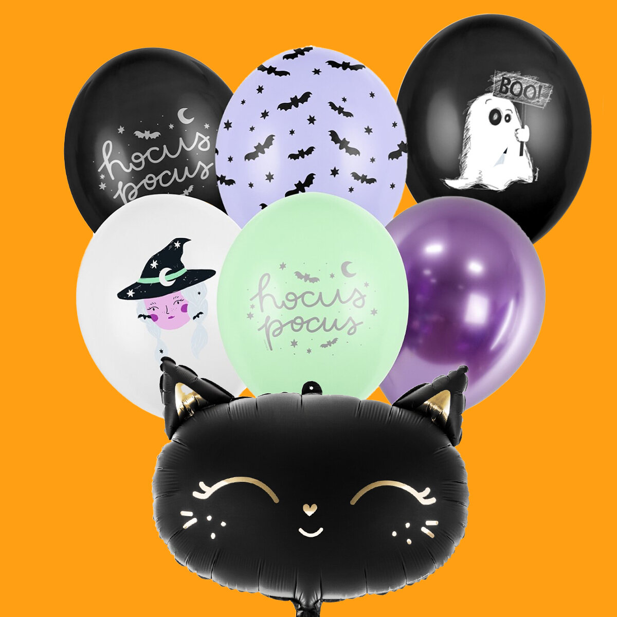 Halloween-Luftballons und Zubehör