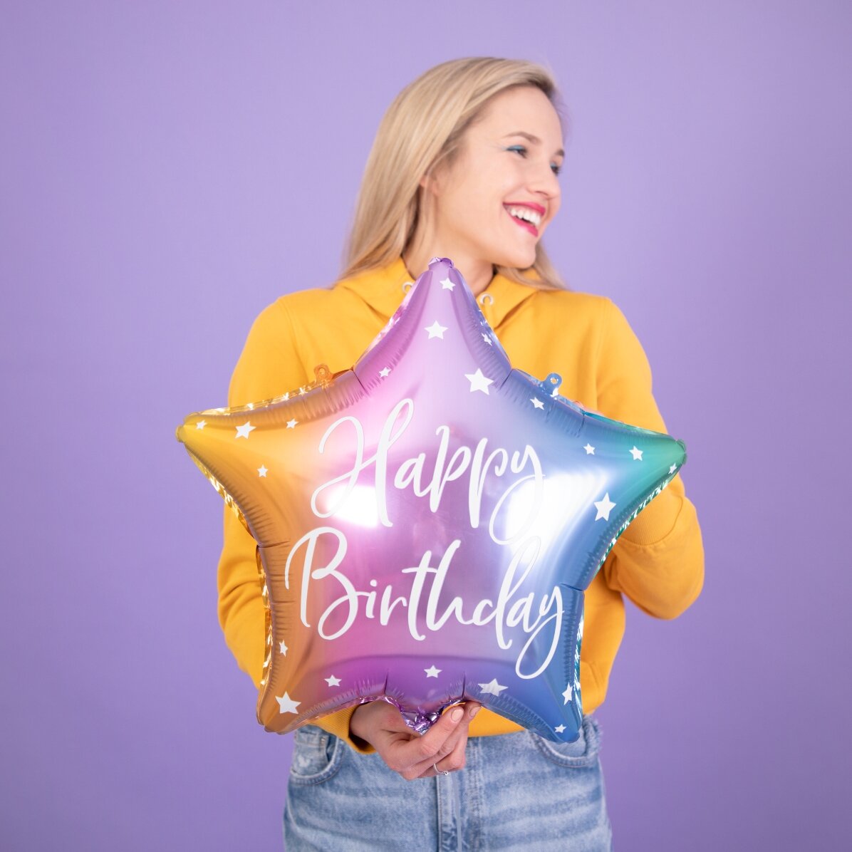 Luftballon – Stern-Mix „Happy Birthday“