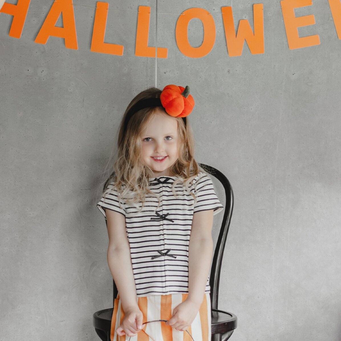 Halloween-Stirnband – Kürbis