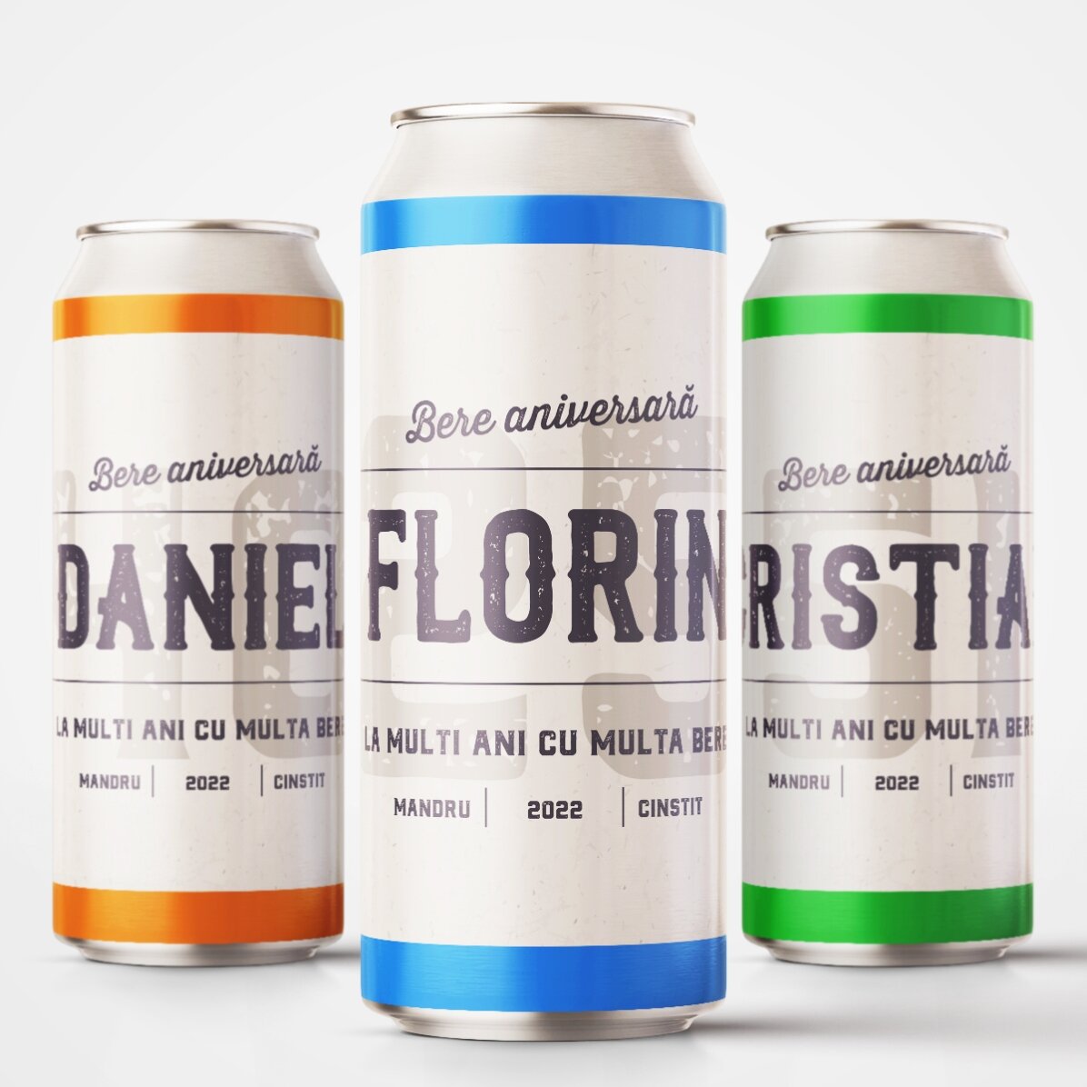 Bier in einer Dose mit individueller Beschriftung – Retro-Jubiläum