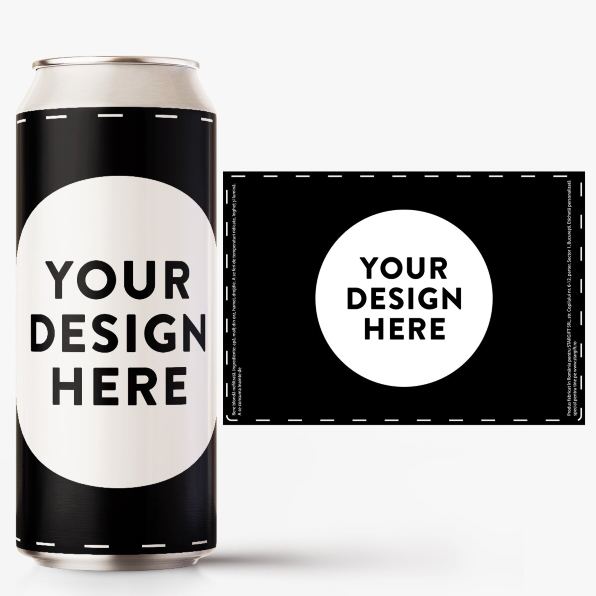 Bier in einer Dose mit deinem eigenen Design