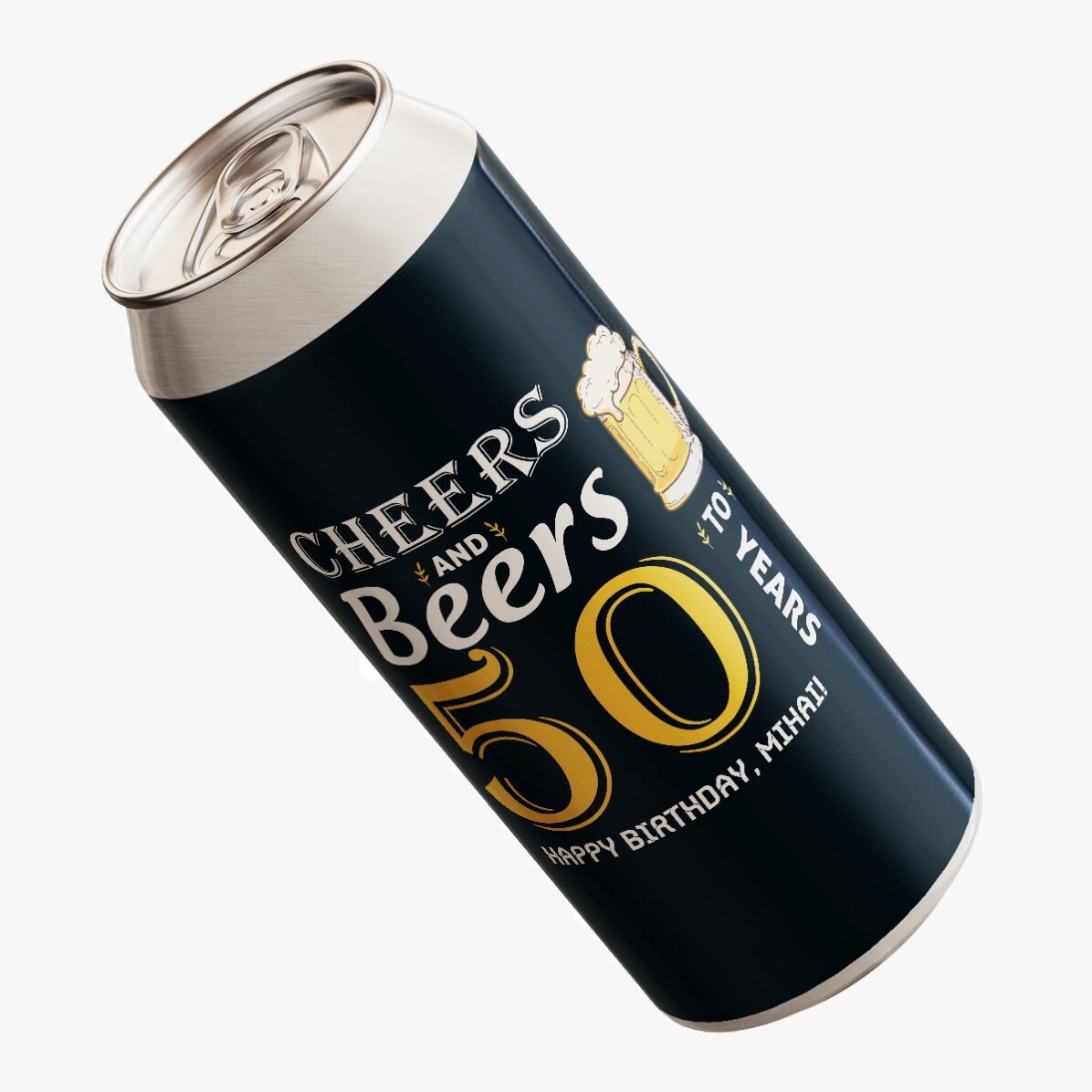 Bier in einer Dose mit individueller Beschriftung – Cheers