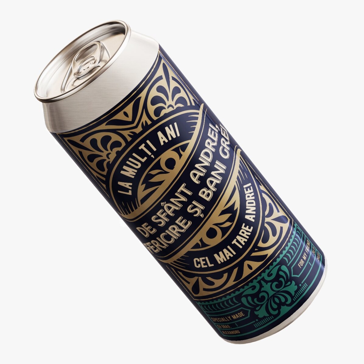 Bier in einer Dose mit individueller Beschriftung – For The Best