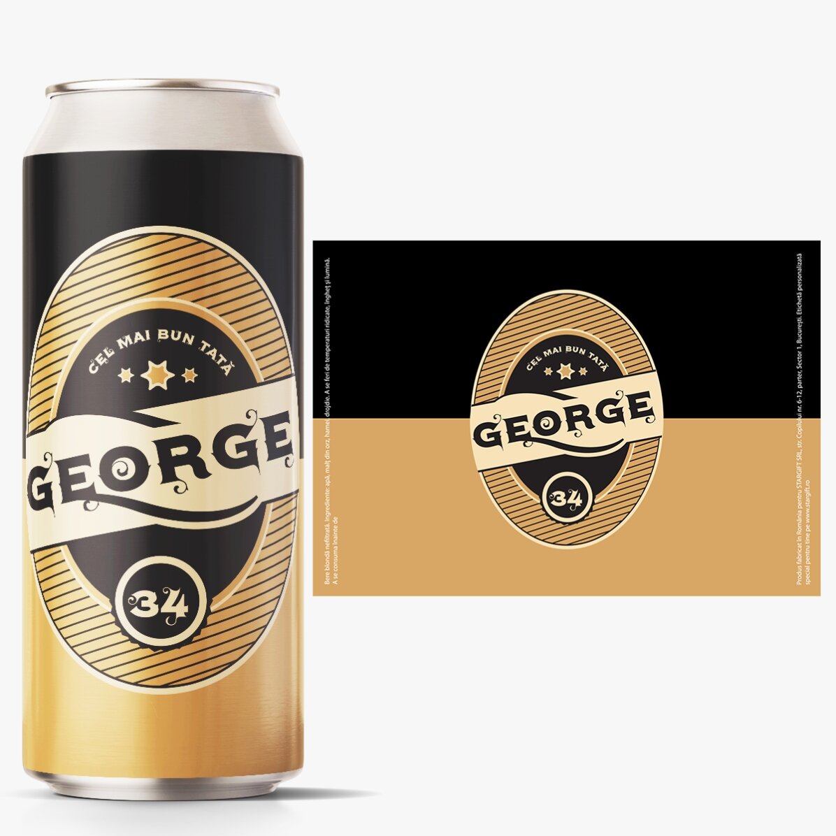 Bier in einer Dose mit individueller Aufschrift – Herzlichen Glückwunsch zum Geburtstag!