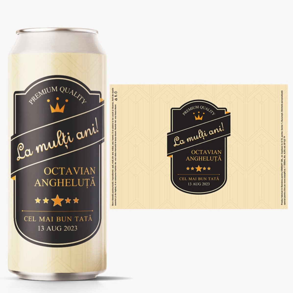Bier in einer Dose mit individueller Beschriftung – Special for you