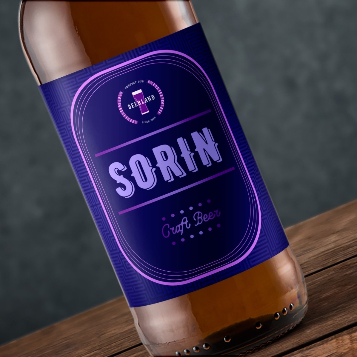 Bier mit persönlichem Namensaufdruck