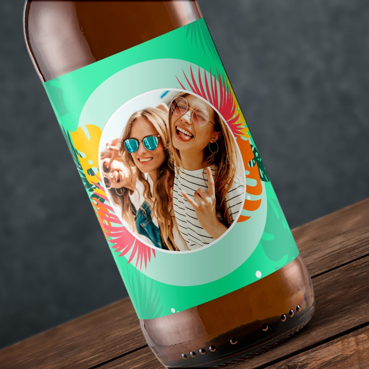 Personalisiertes Bier mit Foto – Colourful Summer